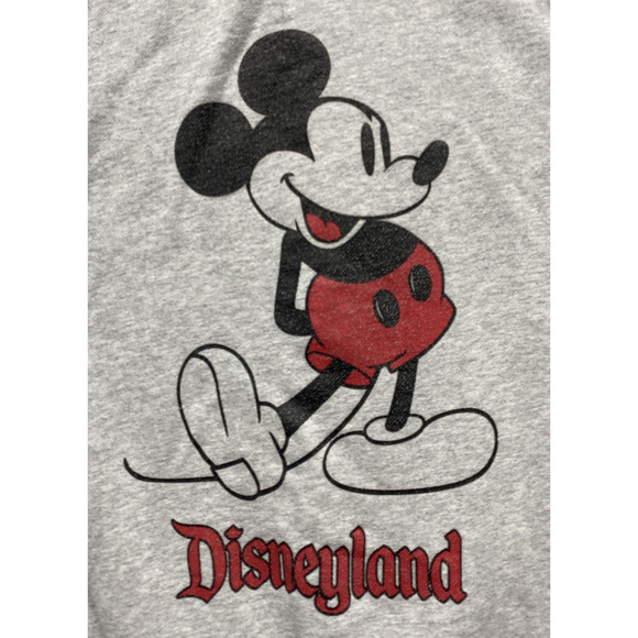Disneyland Mickey Mouse Sweatshirt Womens Large Gray Crewneck Pullover Disney - Picture 6 of 8
